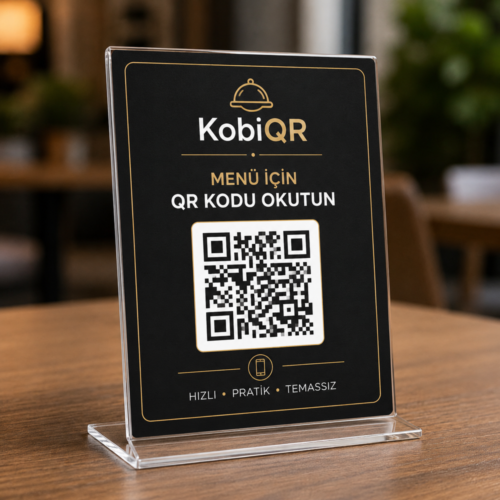 L Tipi QR Menü Baskı
